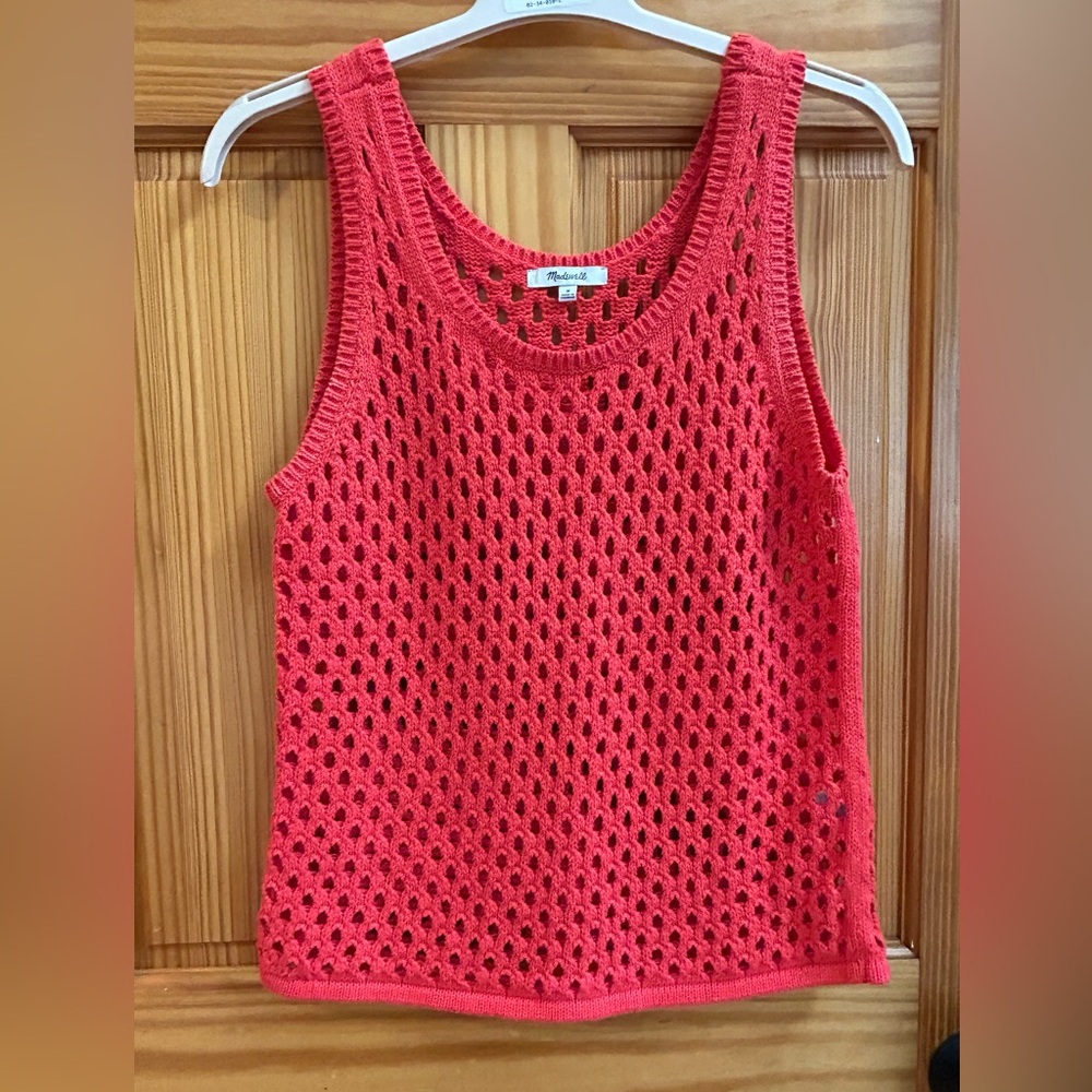 Madewell Coral Knit Tank